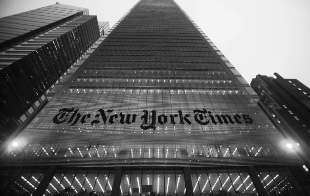 纽约时报计划出租时代广场总部大楼部分楼层