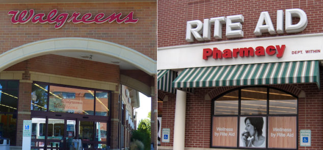 美国最大连锁药店Walgreens放弃与Rite Aid合并 转而收购其一半店铺