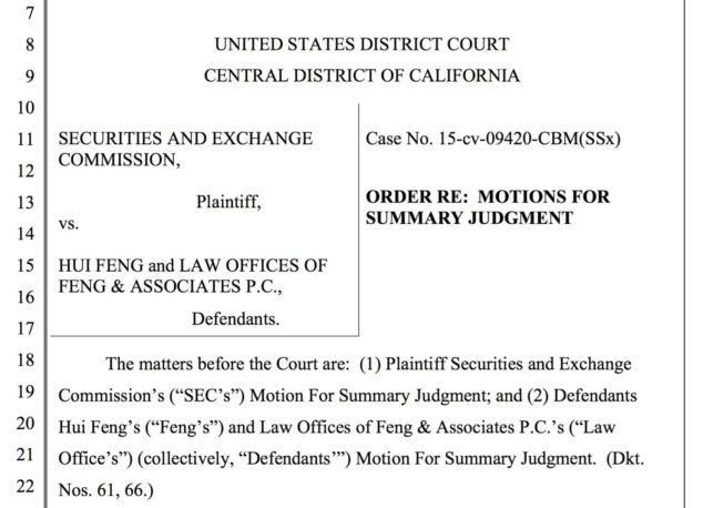 美国EB-5投资移民欺诈案 加州法院判纽约移民律师败诉
