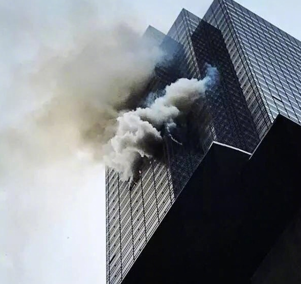 纽约曼哈顿第五大道川普大厦发生火灾 致1人死亡4消防员受伤